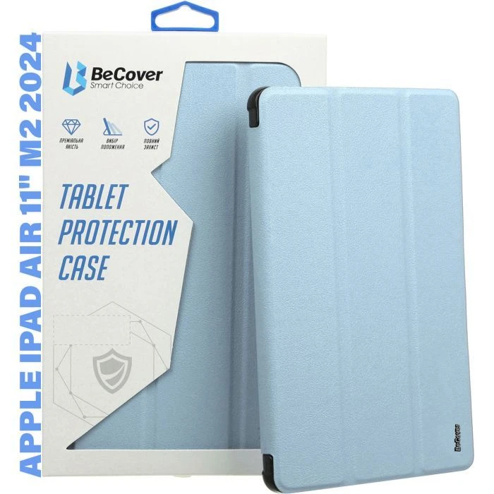 Чехол для планшета BeCover Tri Fold Hard Apple iPad Air 11 M2/M3 (2024/2025) Light Blue (711415) (UA)