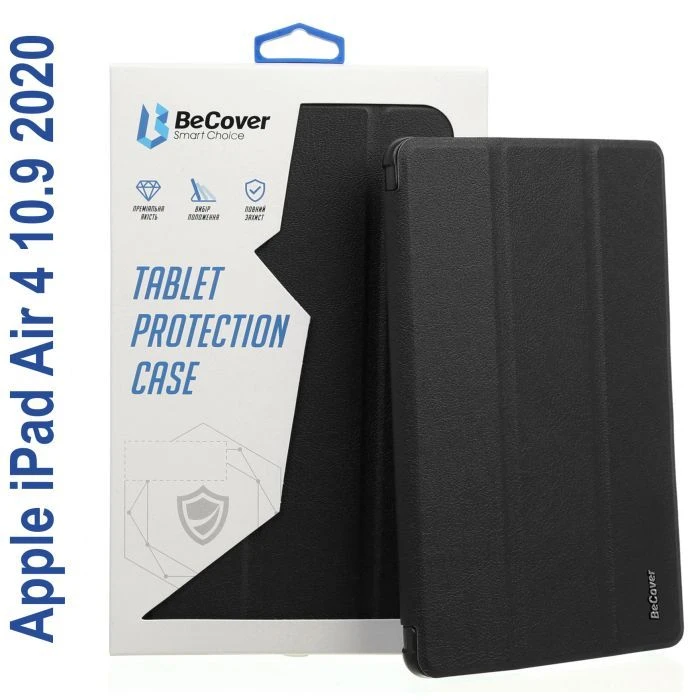 Чохол для планшета BeCover Tri Fold Hard Apple iPad Air 4 10.9 2020/2021 Black (706860) (706860) (UA)