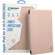 Чохол для планшета BeCover Tri Fold Hard Apple iPad Air 4 10.9 2020/2021 Рожевий (709660) (709660) (UA)