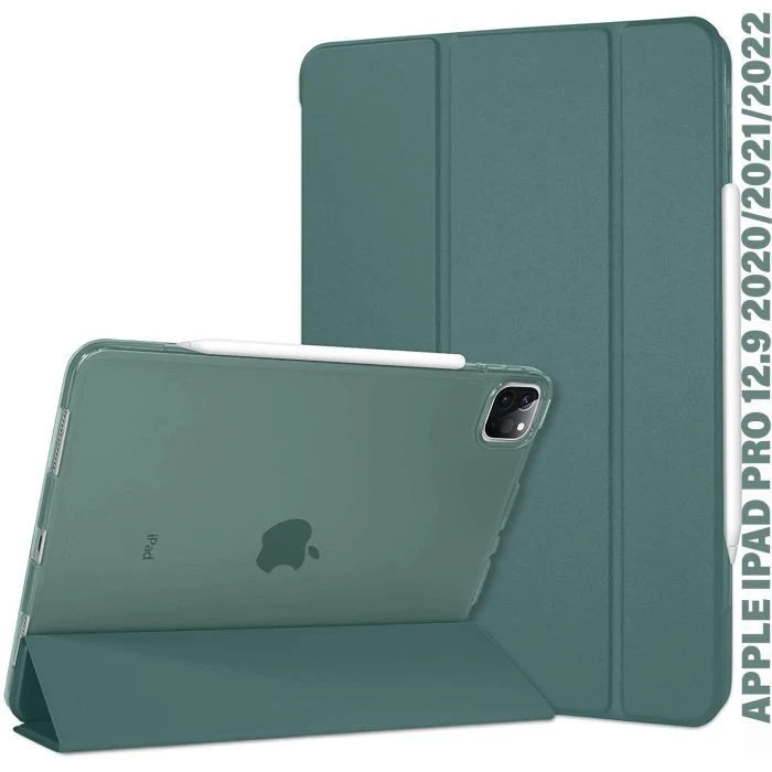Чехол для планшета BeCover Tri Fold Hard Apple iPad Pro 12.9 2020/2021/2022 Dark Green (711720) (UA)