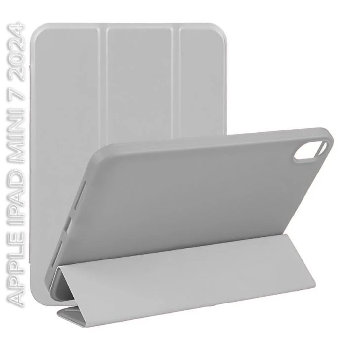 Чохол для планшета BeCover Tri Fold Hard TPU Apple iPad Mini 7 2024 Gray (712446) (UA)