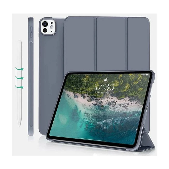 Чехол для планшета BeCover Tri Fold Soft TPU Silicone Apple iPad Pro 13 M4 2024 Purple (711754) (UA)