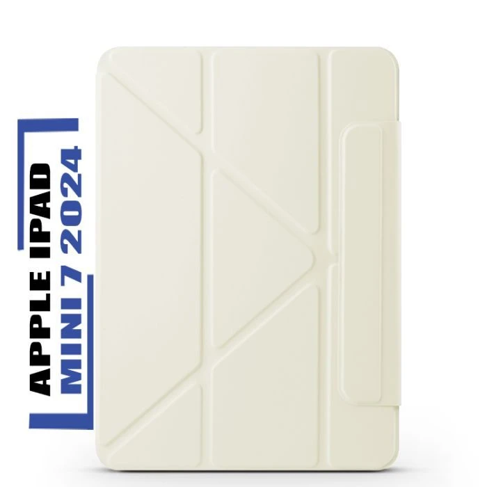 Чохол для планшета BeCover Ultra Slim Origami Magnetic Apple iPad Mini 7 2024 Бежевий (712948) (UA)