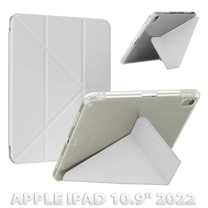 Чохол для планшета BeCover Ultra Slim Origami Transparent Apple iPad 10.9 2022/24/11 2025 Gray (712939) (UA)