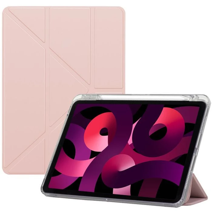 Чохол для планшета BeCover Ultra Slim Origami Transparent Apple iPad Air 11 M2/M3 (2024/2025) Pink (711391) (UA)