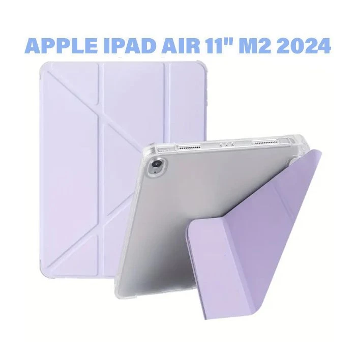 Чохол для планшета BeCover Ultra Slim Origami Transparent Apple iPad Air 11 M2/M3 (2024/2025) Purple (711392) (UA)