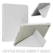 Чохол для планшета BeCover Ultra Slim Origami Transparent Apple iPad Mini 7 2024 Gray (712935) (UA)