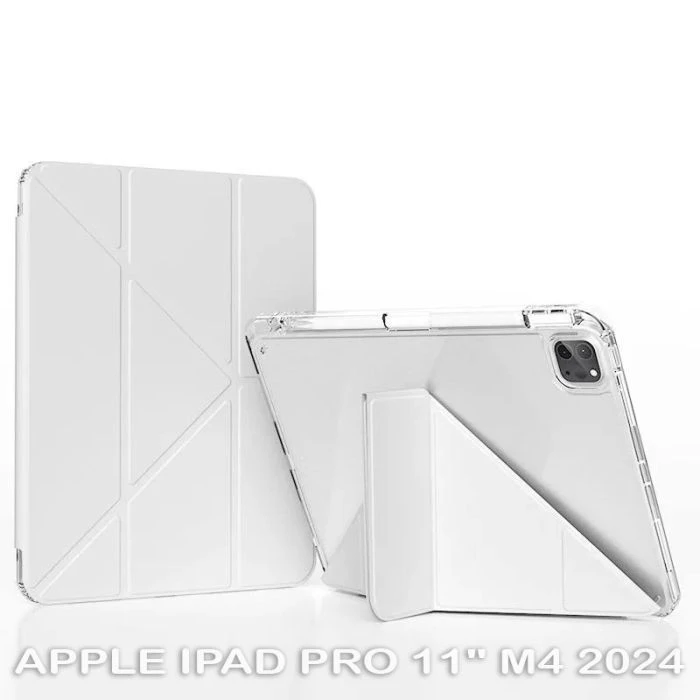 Чохол для планшета BeCover Ultra Slim Origami Transparent Apple iPad Pro 11 M4 2024 Gray (711690) (UA)