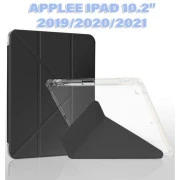 Чохол для планшета BeCover Ultra Slim Origami Transparent Apple Pencil Apple iPad 10.2 2019/2020/2021 Black (711098) (UA)