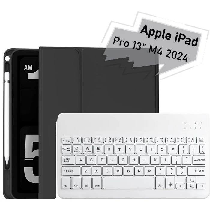 Чохол для планшета BeCover with keyboard Apple iPad Pro 13 M4 2024 Black (713003) (UA)