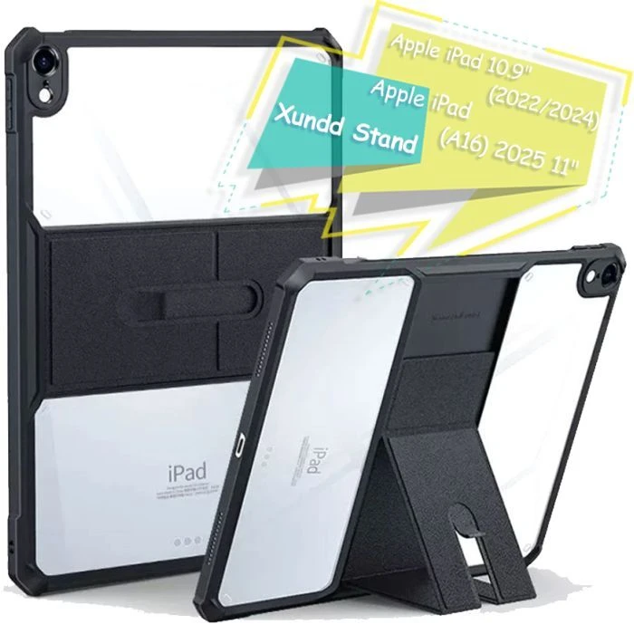 Чехол для планшета Xundd Stand Apple iPad 10.9 (2022/2024)/iPad (А16) 2025 11 Black (713247) (UA)