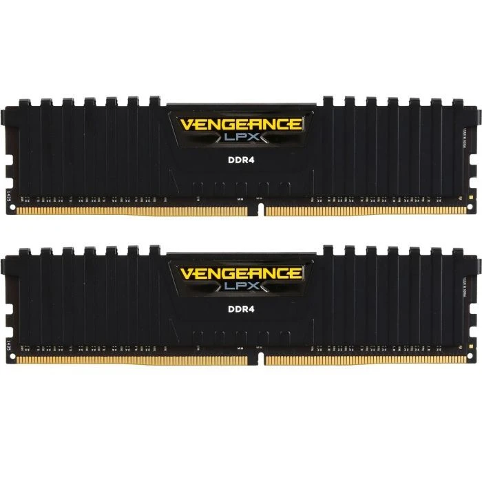Оперативна пам'ять DDR4 16GB (2x8GB) 2400 MHz Vengeance LPX Black Corsair (CMK16GX4M2A2400C14) (UA)