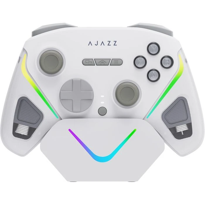 Геймпад Ajazz GP100S 2.4G/BT/USB Switch/PC/iOS/Android RGB Білий (GP100S-W) (UA)