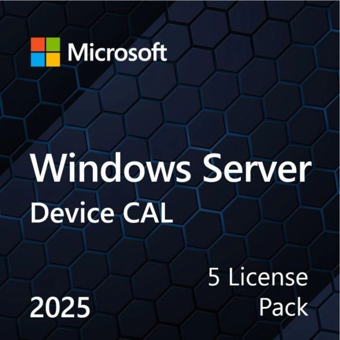 ПО для сервера Microsoft Windows Server 2025 CAL 5 Device англ, ОЕМ без носія (EP2-25243) (UA)
