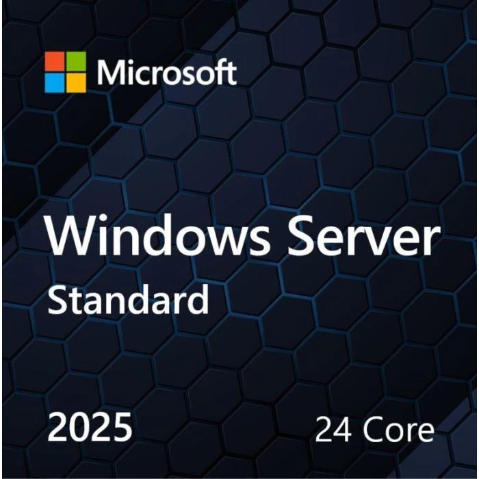 ПО для сервера Microsoft Windows Server 2025 Standard 24 Core англ, ОЕМ на DVD носії (EP2-25205) (UA)