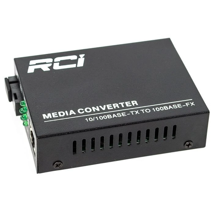 Медиаконвертор RCI 100M, 20km, SC, RJ45, Tx 1310nm, standart size metal case (RCI902W-FE-20-T) (UA)