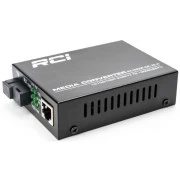 RCI 1G, 20km, SC, RJ45, Tx 1310nm standart size metal case (RCI502W-GE-20-A) (UA)