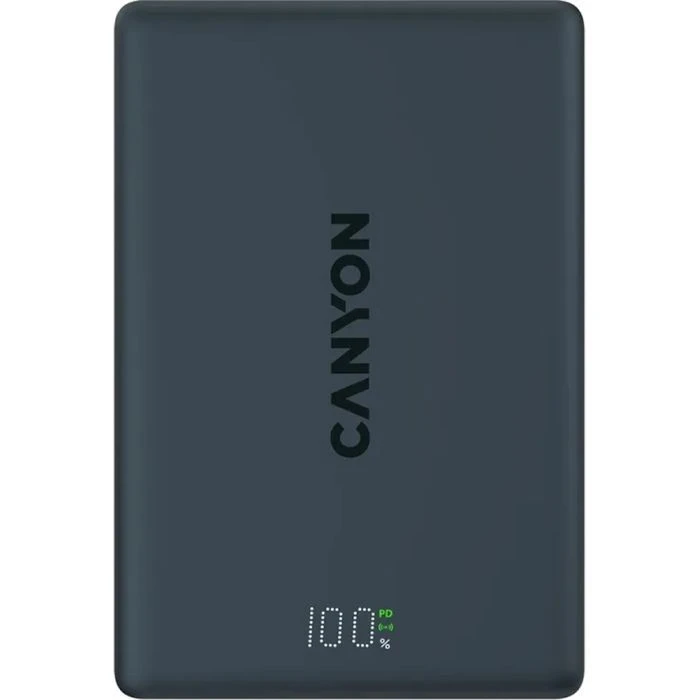 Мобільна батарея Canyon 10000mAh OnPower 511 PD20W Magnetic wireless MagSafe Black (CNS-CPB511B) (UA)