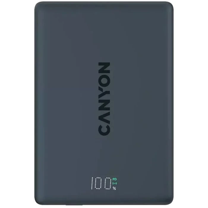 Мобильная батарея Canyon 5000mAh OnPower 500 PD20W Magnetic wireless MagSafe Black (CNS-CPB500B) (UA)