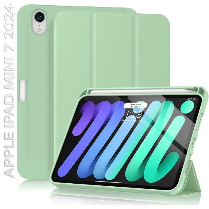Чехол для планшета BeCover Direct Charge Pen with Apple Pencil Holder iPad Mini 7 2024 Green (712460) (UA)