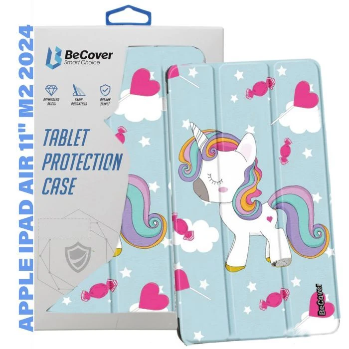 Чехол для планшета BeCover Smart Case Apple iPad Air 11 M2/M3 (2024/2025) Unicorn (711610) (UA)