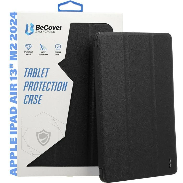 Чохол для планшета BeCover Smart Case Apple iPad Air 13 M2/M3 (2024/2025) Black (711611) (UA)