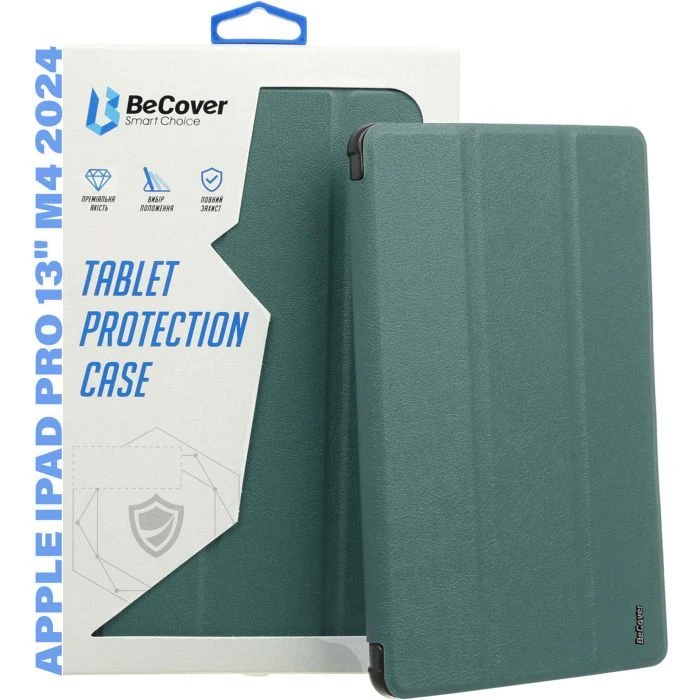 Чехол для планшета BeCover Smart Case Apple iPad Pro 13 M4 2024 Dark Green (711645) (UA)