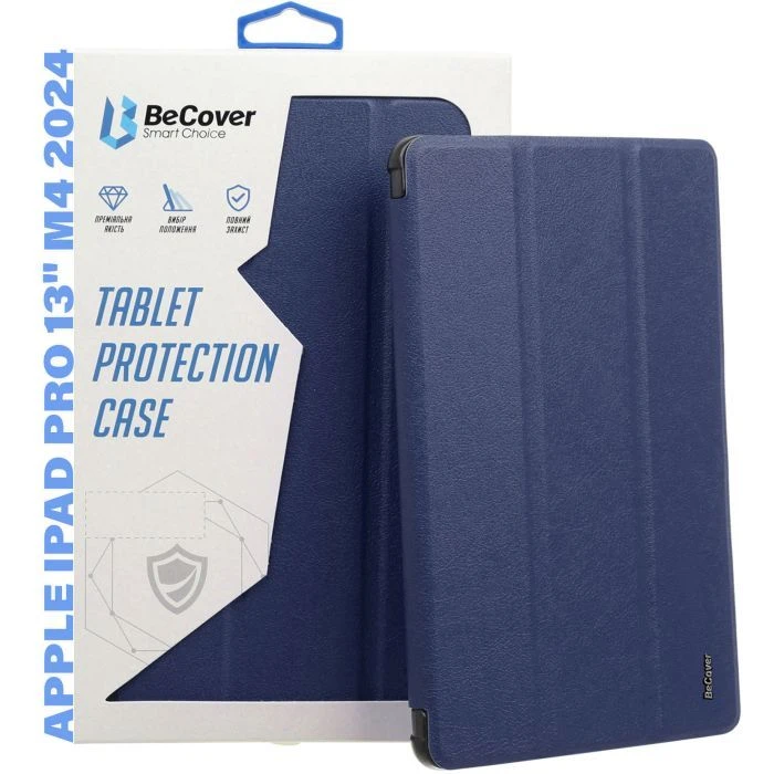 Чехол для планшета BeCover Smart Case Apple iPad Pro 13 M4 2024 Deep Blue (711644) (UA)