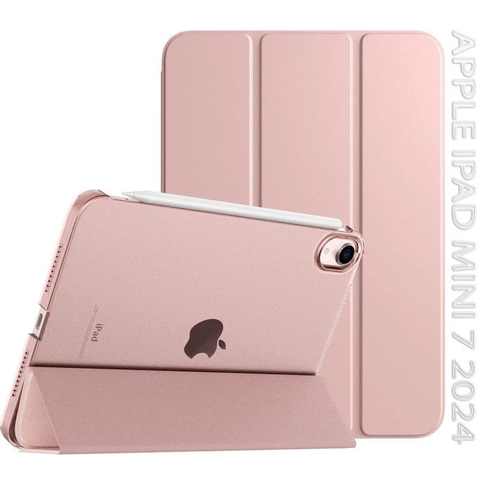 Чехол для планшета BeCover Tri Fold Hard Apple iPad Mini 7 2024 Rose Gold (712456) (UA)