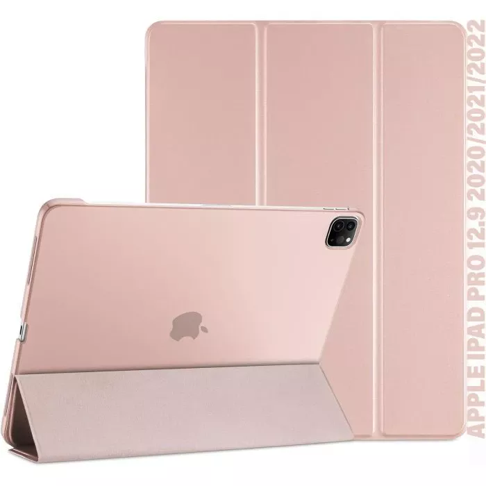 Чехол для планшета BeCover Tri Fold Hard Apple iPad Pro 12.9 2020/2021/2022 Pink (711721) (UA)