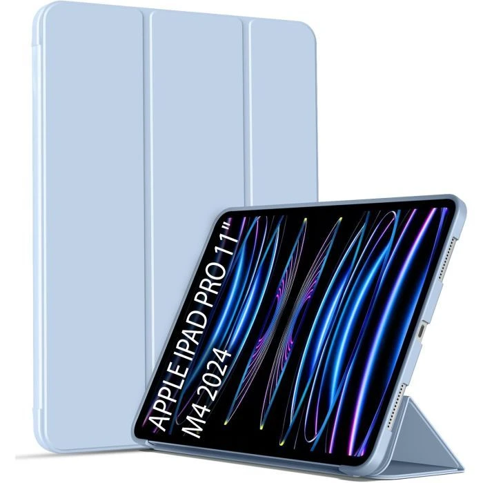 Чохол для планшета BeCover Tri Fold Soft TPU Silicone Apple iPad Pro 11 M4 2024 Light Blue (711748) (UA)
