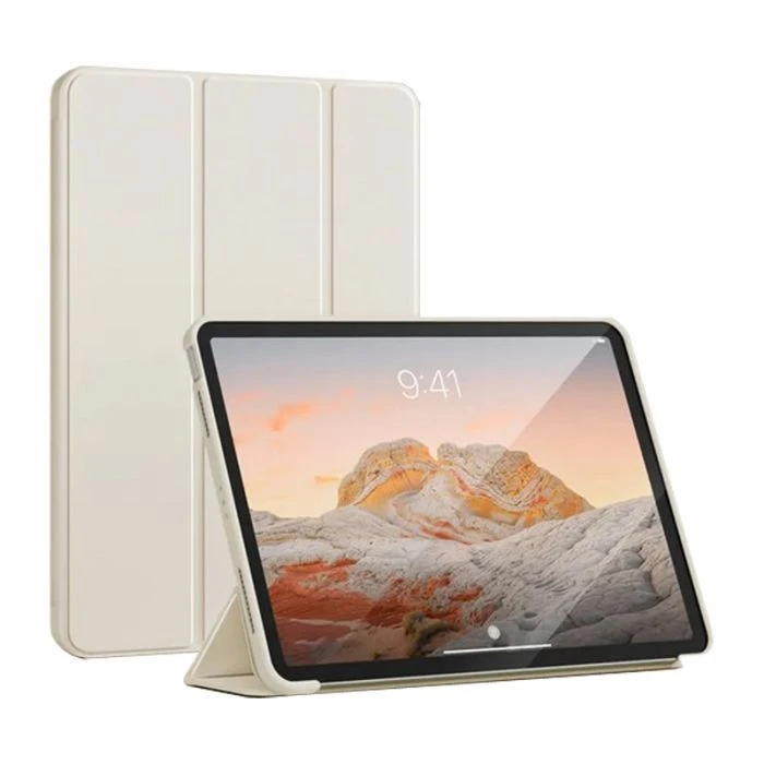 Чохол для планшета BeCover Tri Fold Soft TPU Silicone Apple iPad Pro 13 M4 2024 Beige (711751) (UA)
