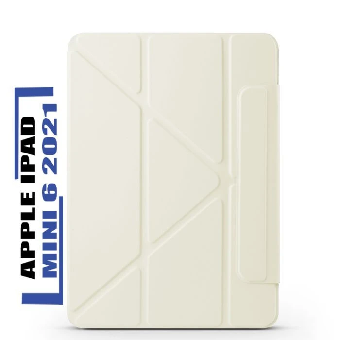 Чохол для планшета BeCover Ultra Slim Origami Magnetic Apple iPad Mini 6 2021 Бежевий (712943) (UA)