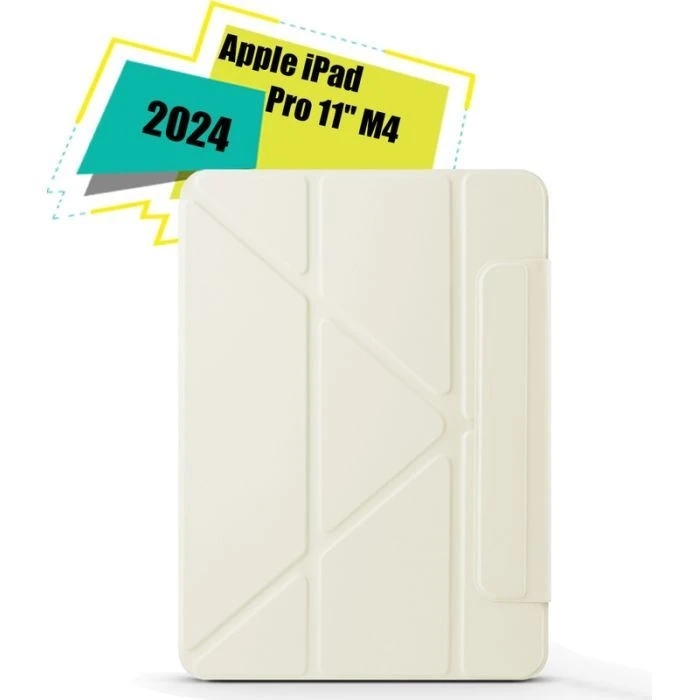 Чехол для планшета BeCover Ultra Slim Origami Magnetic Apple iPad Pro 11 M4 2024 Beige (712961) (UA)