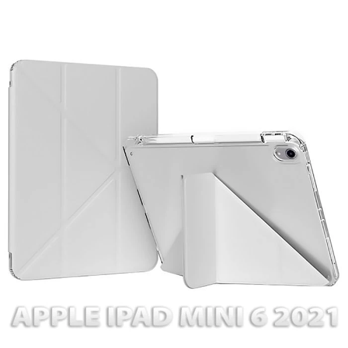 Чохол для планшета BeCover Ultra Slim Origami Transparent Apple iPad Mini 6 2021 Gray (712931) (UA)