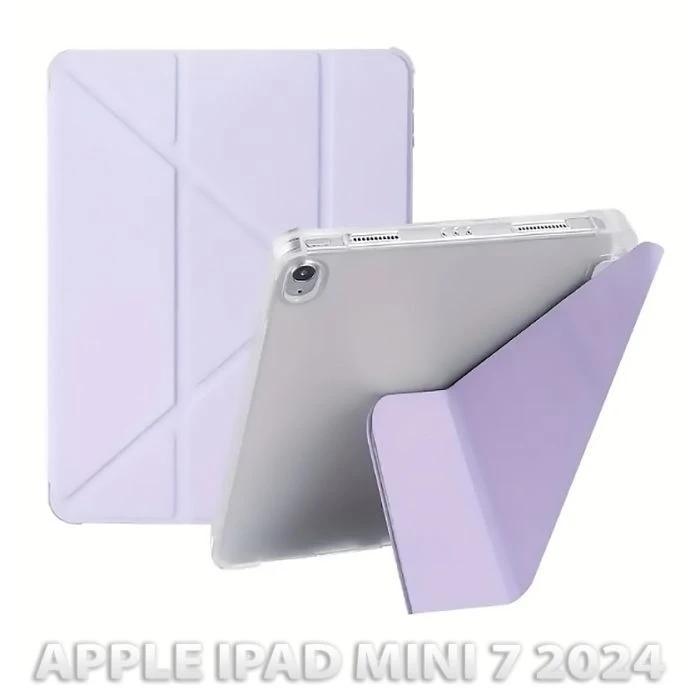 Чехол для планшета BeCover Ultra Slim Origami Transparent Apple iPad Mini 7 2024 Purple (712937) (UA)