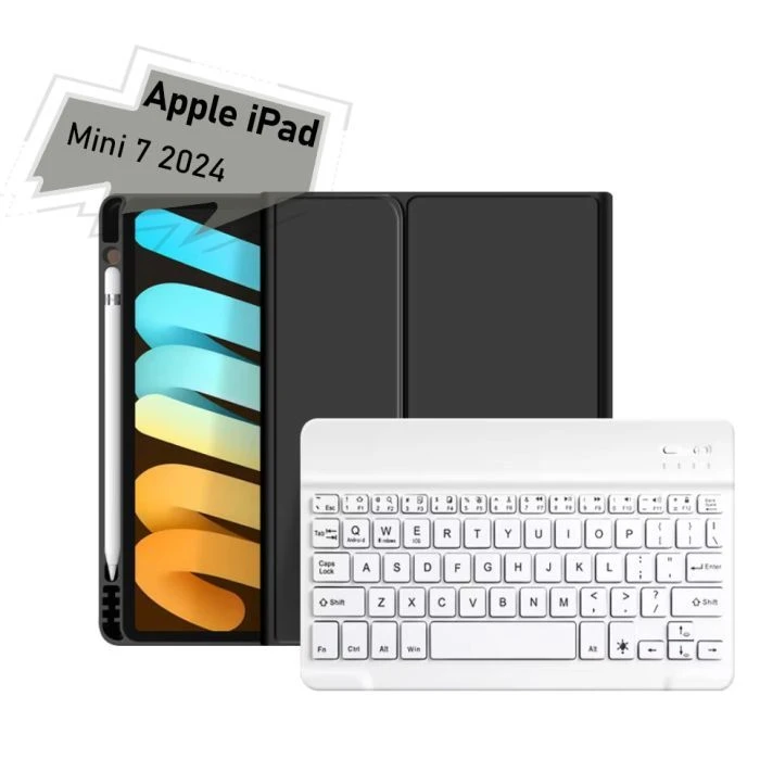 Чехол для планшета BeCover with keyboard Apple iPad Mini 7 2024 Black (712992) (UA)