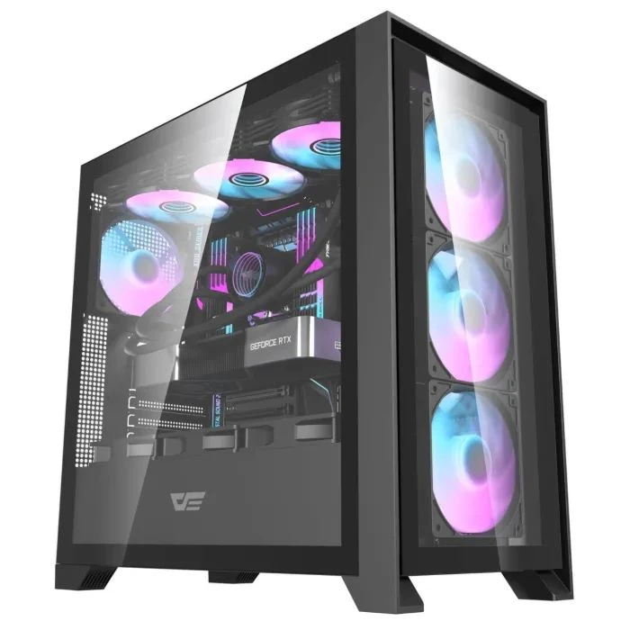 Корпус DARKFLASH DRX90 GLASS BLACK (UA)