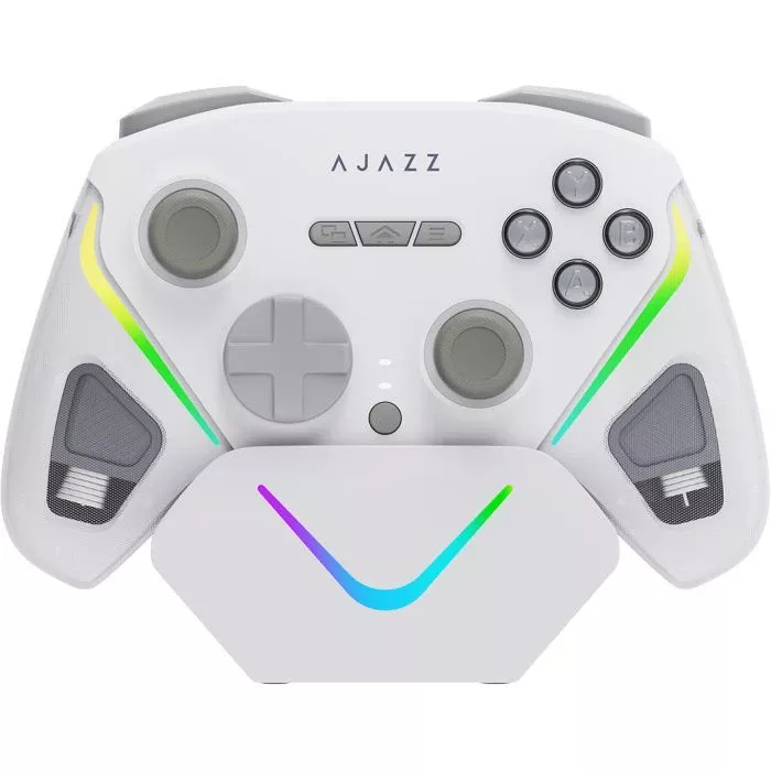 Геймпад Ajazz GP100S 2.4G/BT/USB Switch/PC/iOS/Android RGB Білий (GP100S-W) (UA)