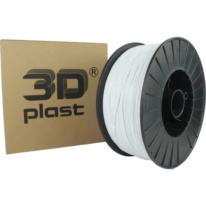 Пластик для 3D-принтера 3Dplast PLA 1.75мм, 3кг, white (3DPLA1753WHT) (UA)