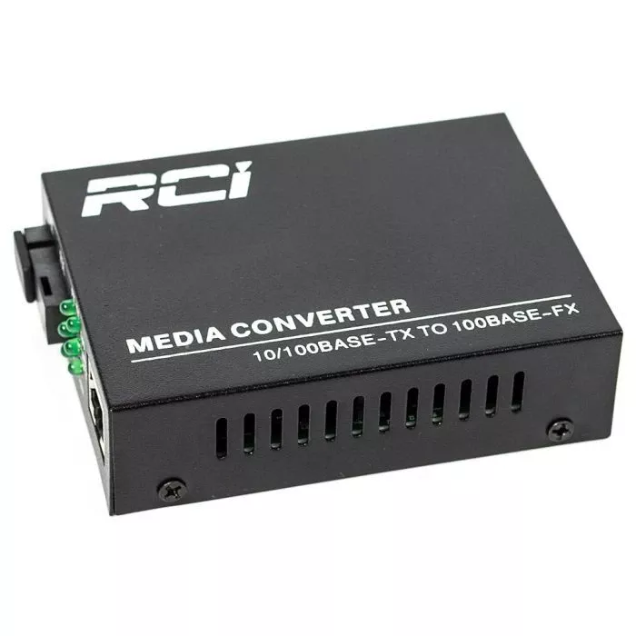 Медіаконвертор RCI 100M, 20km, SC, RJ45, Tx 1310nm, standart size metal case (RCI902W-FE-20-T) (UA)