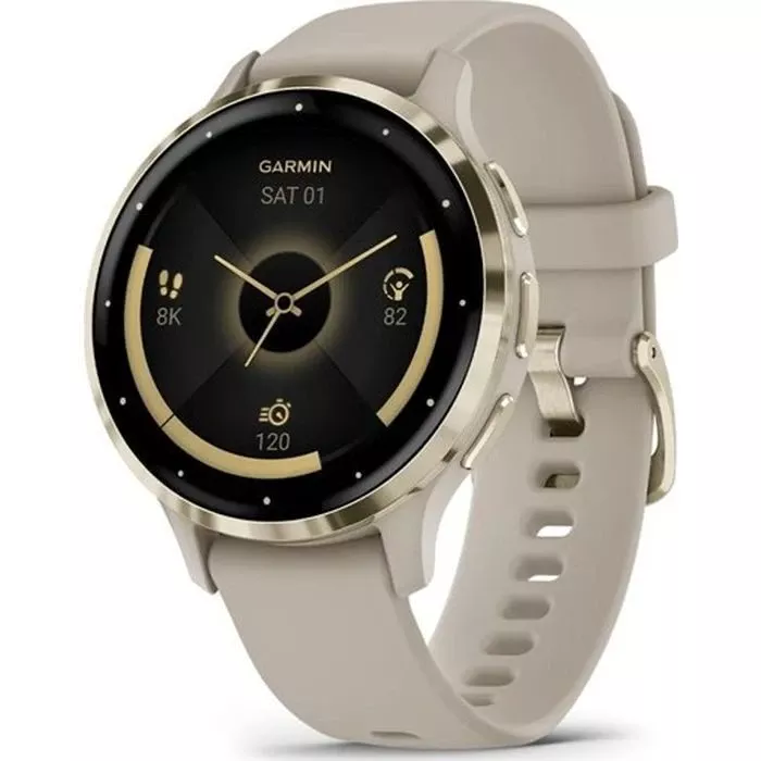 Смарт-годинники Garmin Venu 3S, French Gray + Soft Gold, GPS (010-02785-02) (UA)
