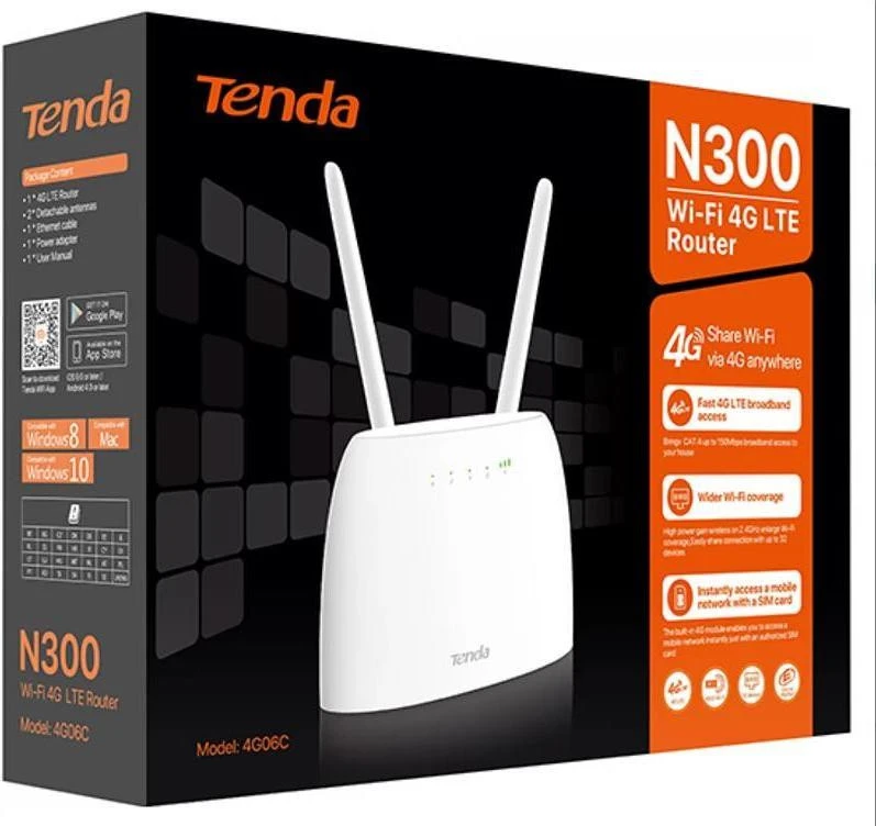 Wi-Fi роутер Tenda 4G06C (UA)