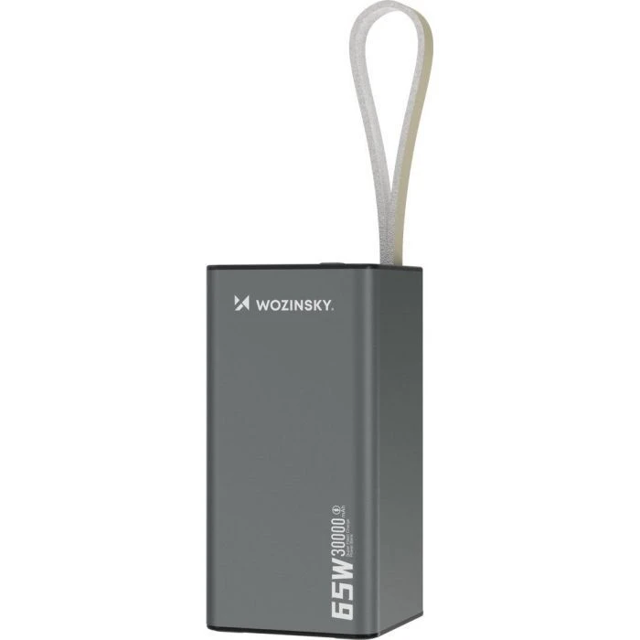 Мобільна батарея Wozinsky 30000mAh, K65+ 65W 30000mAh 2*USB-C, USB-A (5907769364457) (UA)