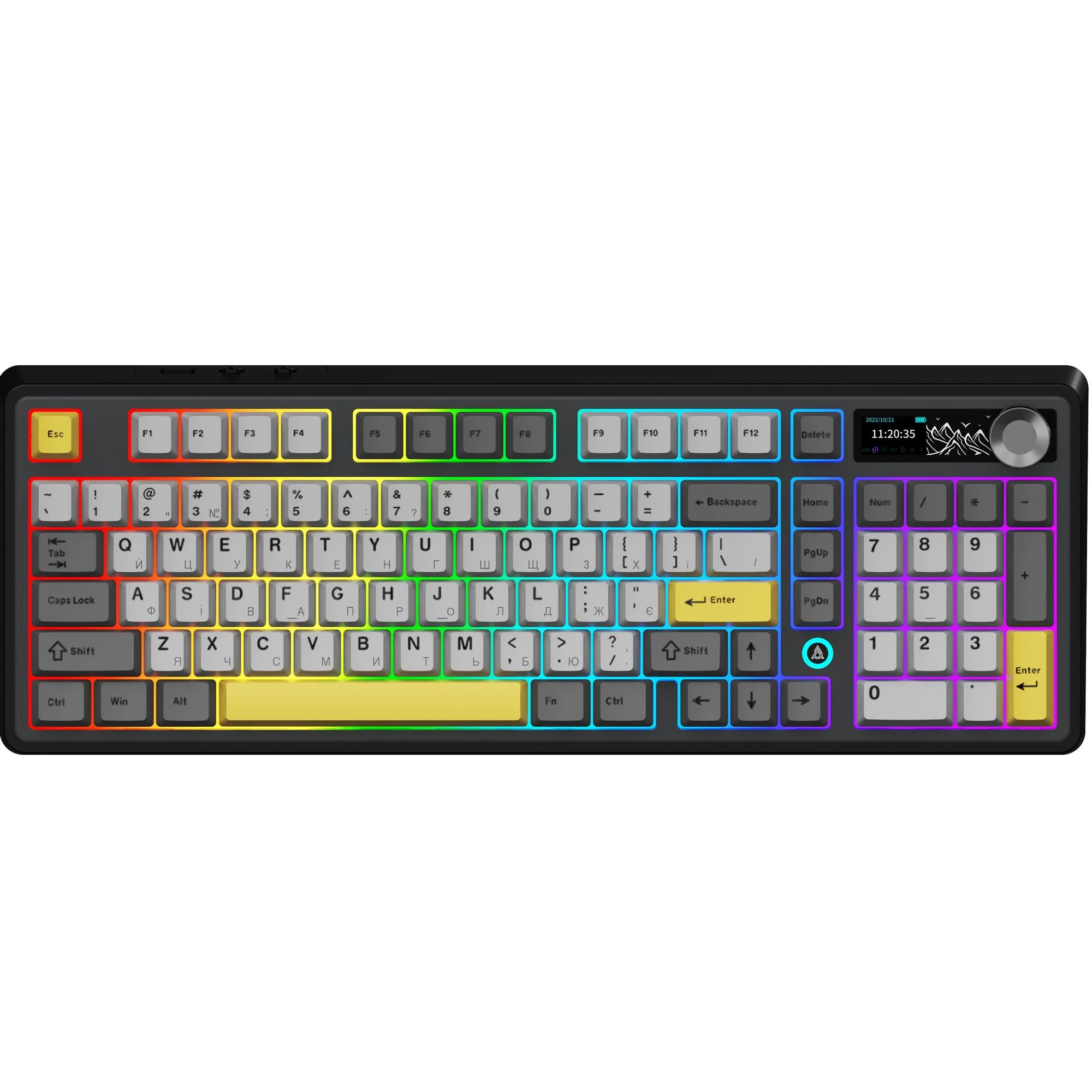 Клавіатура Ajazz AK980 V2 Maillard Switch Black (AK980-V2-M-BGY) (UA)