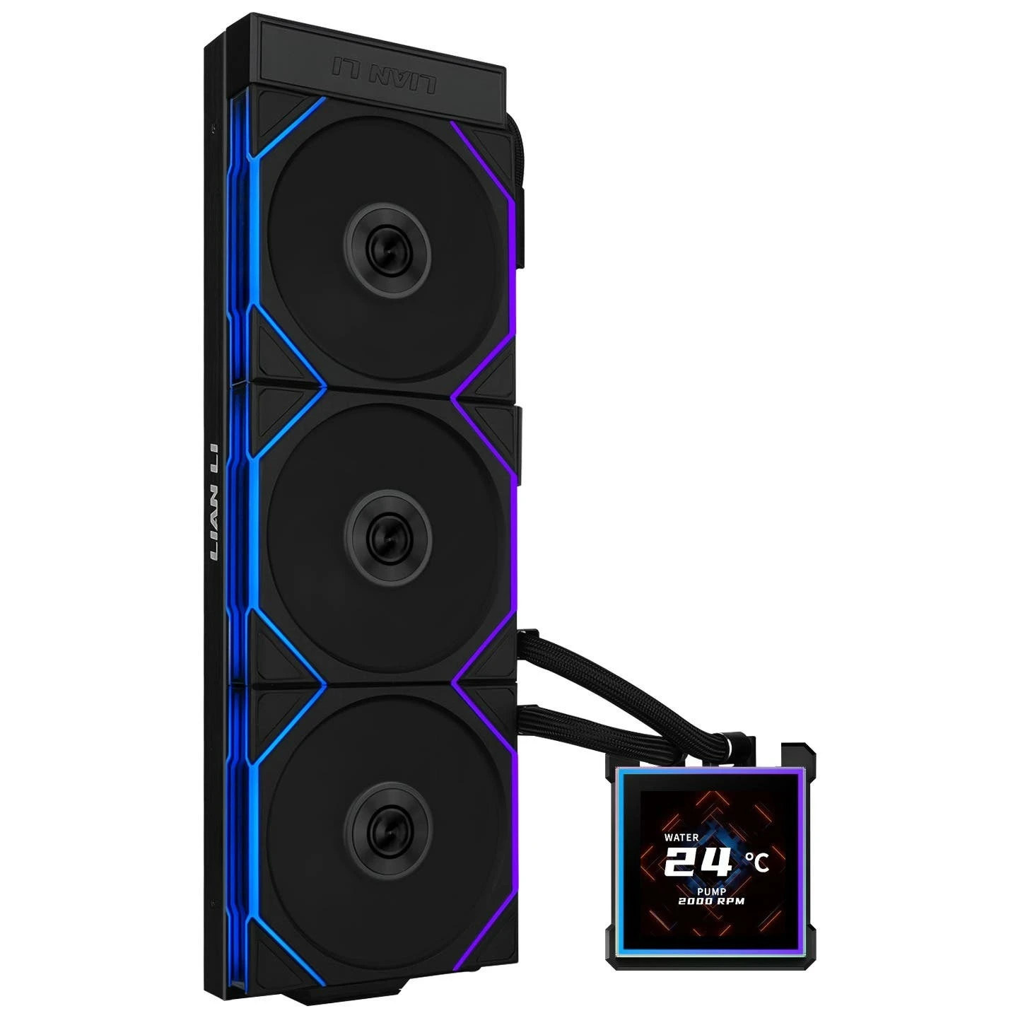 Система водяного охолодження Lian Li HydroShift II LCD-S 360TL Black (G89.GHS2LCDS36TB.00) (UA)