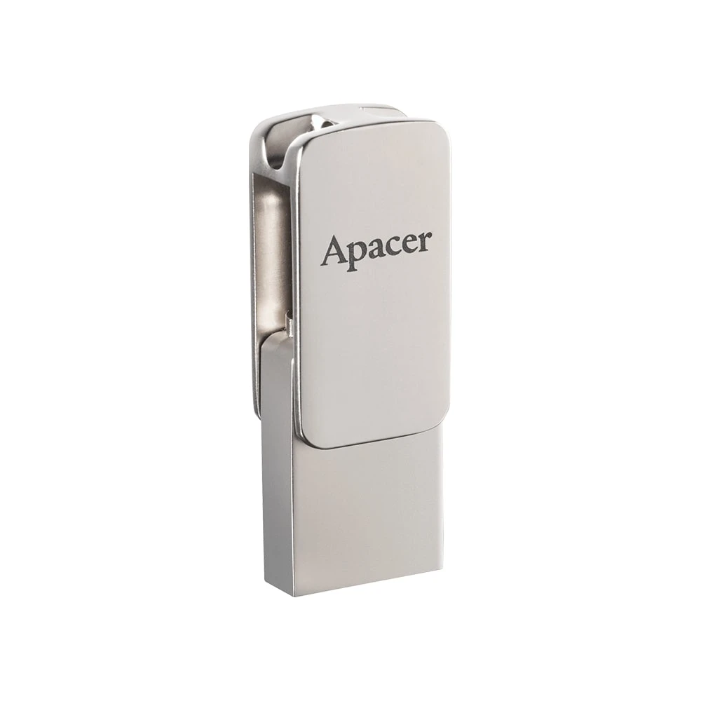 Флеш пам `ять USB3.2 64GB Apacer AH181 Silver (AP64GAH181S-1) (UA)
