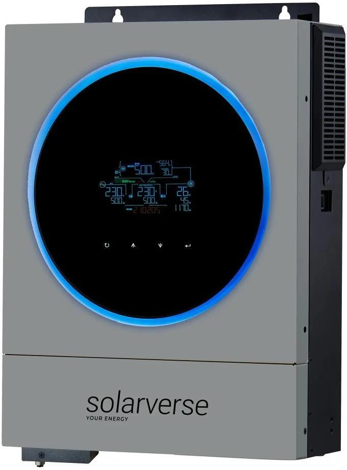 Автономный солнечный инвертор Solarverse Ampere Duo 6kW 48V 1 MPPT Wi-Fi 220V Однофазний (SV6048AD)