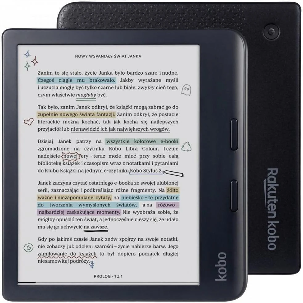 Електронна книга Kobo Libra Colour Black (N428-KU-BK-K-CK)