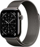 Apple Watch Series 11 GPS + Cellular 42mm Slate Titanium Case with Slate Milanese Loop (MF8U4)